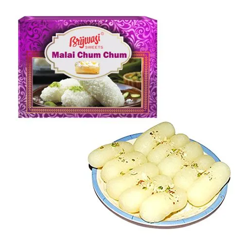 Malai Chum Chum from Brijwasi Sweets