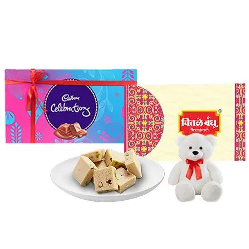 Badam Mewa from Chitale Bandhu Mithaiwale with Teddy  N  Cadbury Celebration