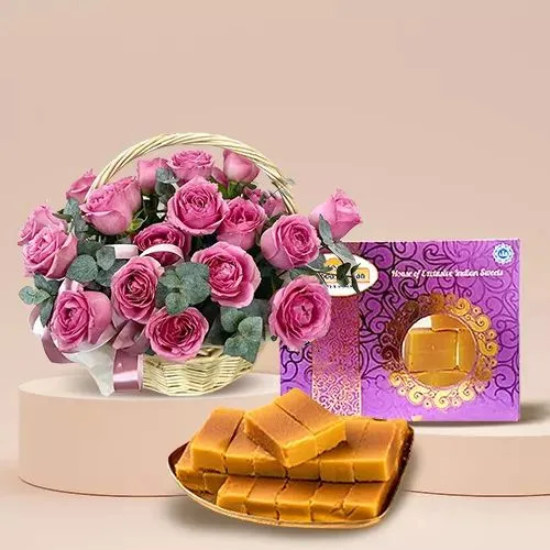 Pink Roses  N  Mysore Pak Elegance