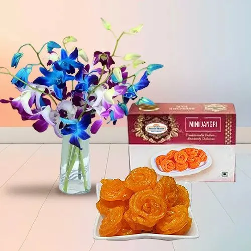 Mixed Orchids  N  Mini Jangiri Delight