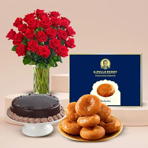 Red Roses  N  Sweet Temptations