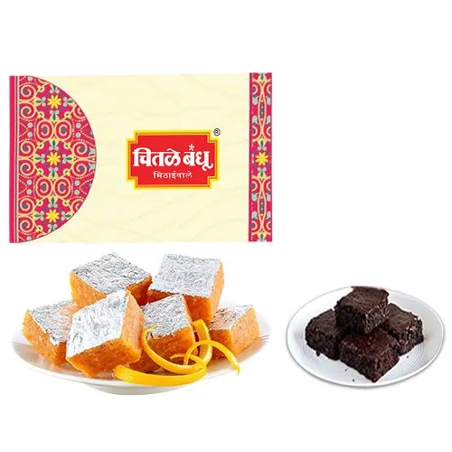 Orange Masti from Chitale Bandhu Mithaiwale with Brownie