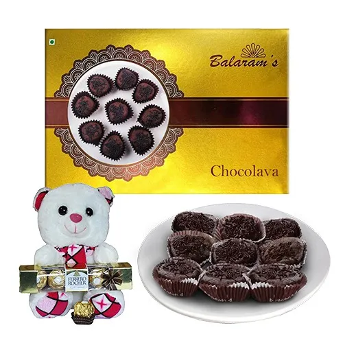 Chocolava from Balaram Mullick with Teddy N Ferrero Rocher Chocolate
