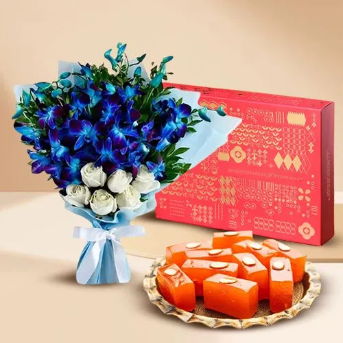 Elegant Flowers  N  Bombay Halwa Delight