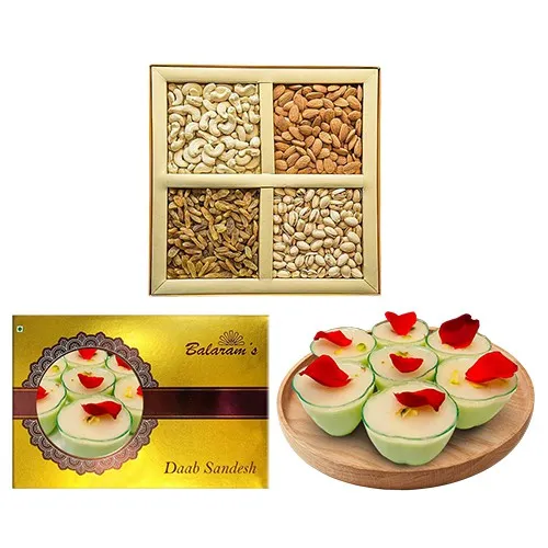 Daab Sandesh from Balaram Mullick with Assorted Dry Fruits