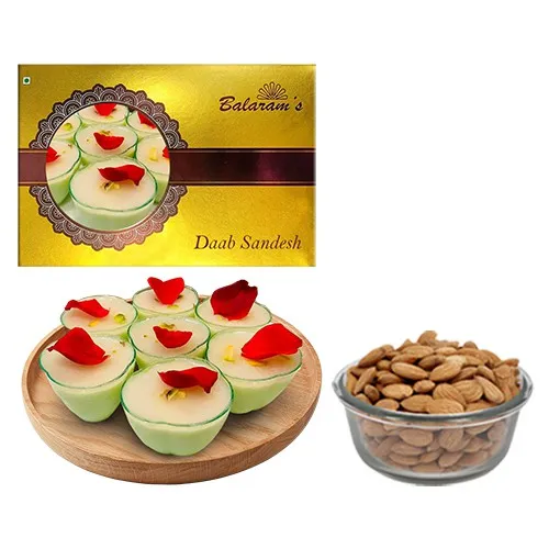 Daab Sandesh from Balaram Mullick with Crunchy Almonds