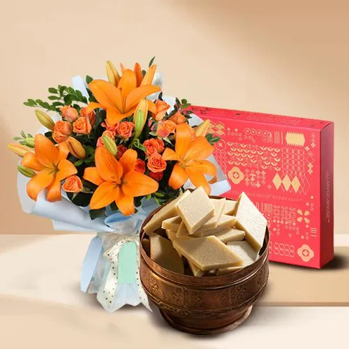 Kaju Barfi  N  Floral Delight