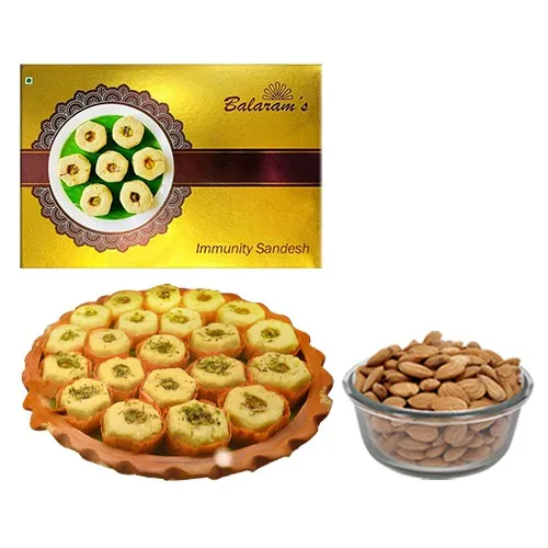 Immunity Sandesh from Balaram Mullick with Crunchy Almonds