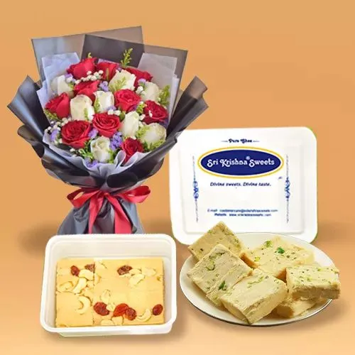 Romantic Roses  N  Soan Papri Delight