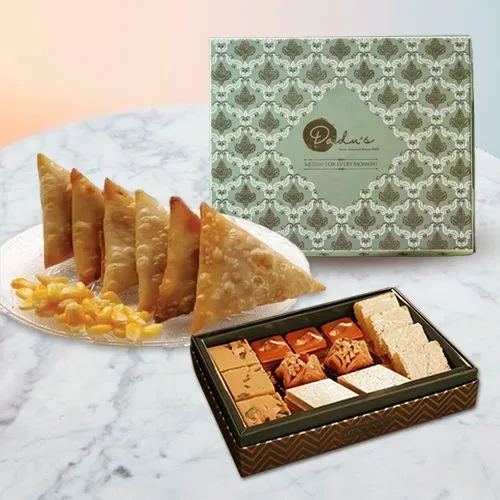 Assorted Sweets  N  Corn Samosa Treat