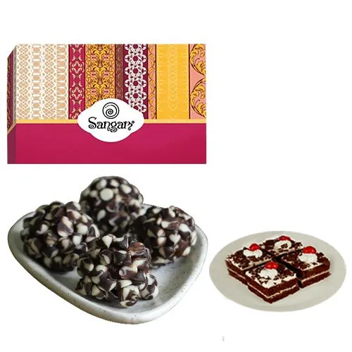 Kaju Chocotwin from Sangam Sweets with Chocolate Pastry