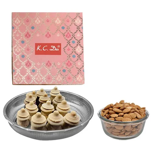 Amrita Kumbha from K.C.Das with Crunchy Almonds