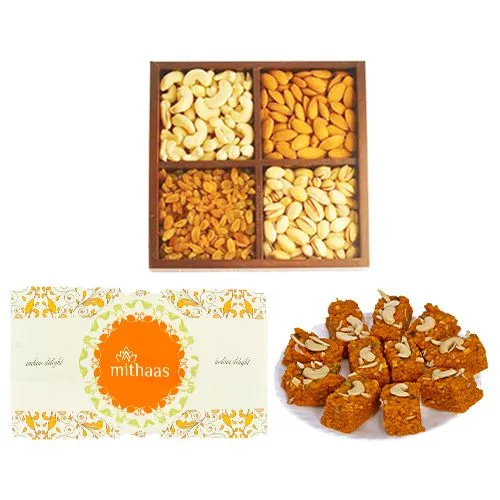 Akhrot Barfi from Mithas Delicious Sweets with Mixed Dry Fruits