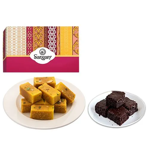Mysore Pak from Sangam Sweets with Brownie
