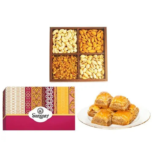 Desi Baklava from Sangam Sweets with Mixed Dry Fruits