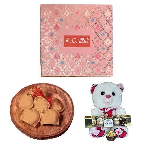 Nolen Gurer Jalbhora from K.C.Das with Teddy N Ferrero Rocher