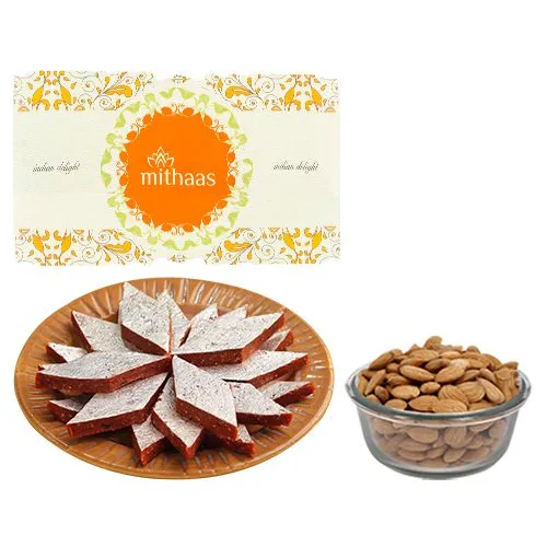 Anjeer Katli from Mithas Delicious Sweets with Crunchy Almonds