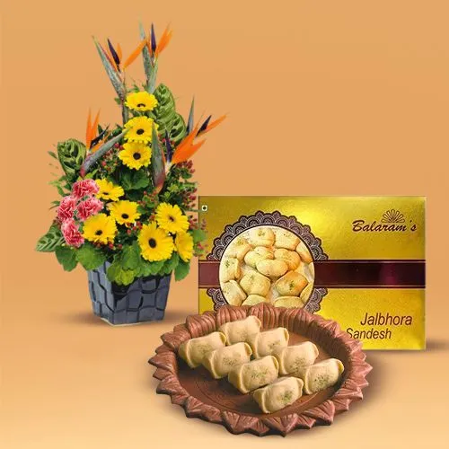 Floral Charm  N  Jalbhara Sandesh Indulgence