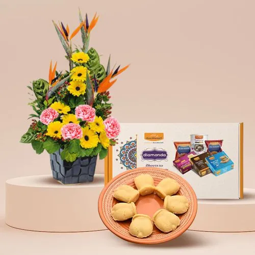 Delightful Mixed Flowers  N  Gurer Talsash Duo