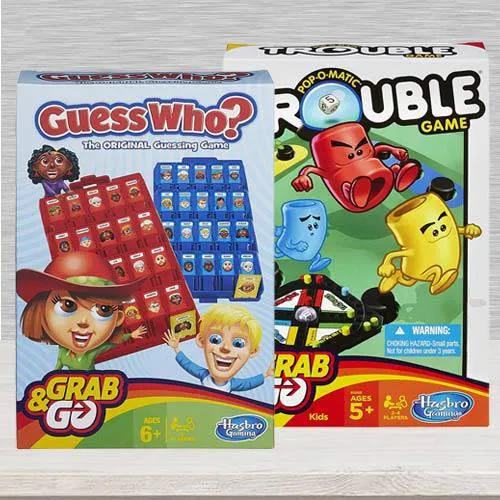 Guess Who? Grab and Go Game, Original Guessing Game for Ages 6 and up, 2  Player Travel Game - Hasbro Games