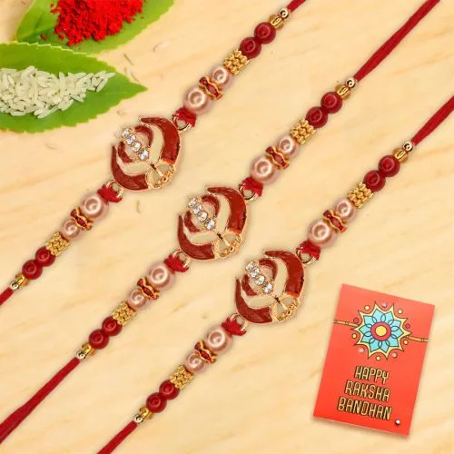 Sophisticated Khanda Rakhi Gift Trio