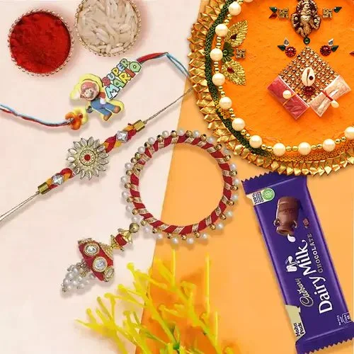 Breathtaking Rakhi Thali Combo