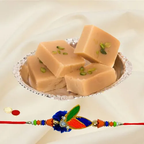 Raksha Bandhan Treat – Rakhi with Mysore Pak