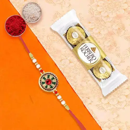 Rakhi with Ferrero Rocher & Ritual Essentials