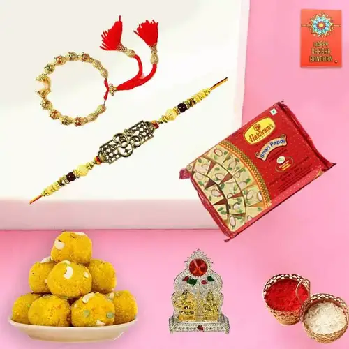 Exclusive Bhaiya Bhabhi Rakhi N Assortments Combo