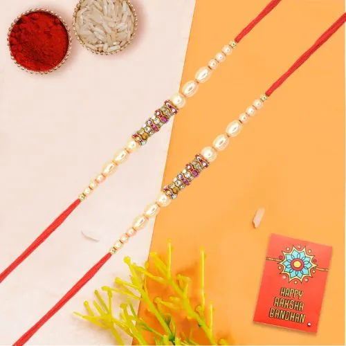 Epic Moti n Stone Design Rakhi