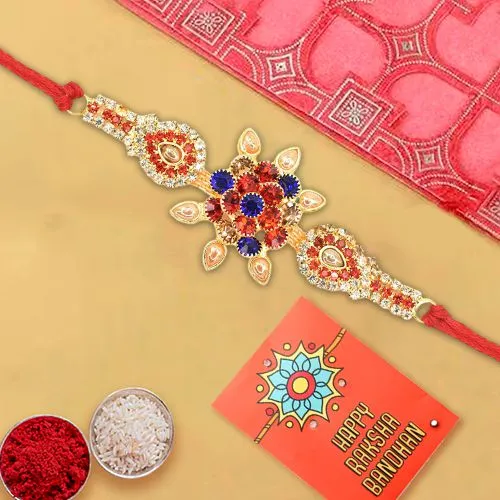 Sparkling Rakhi with Ritual Essentials