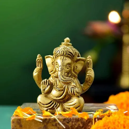 Blissful Ganesha Idol
