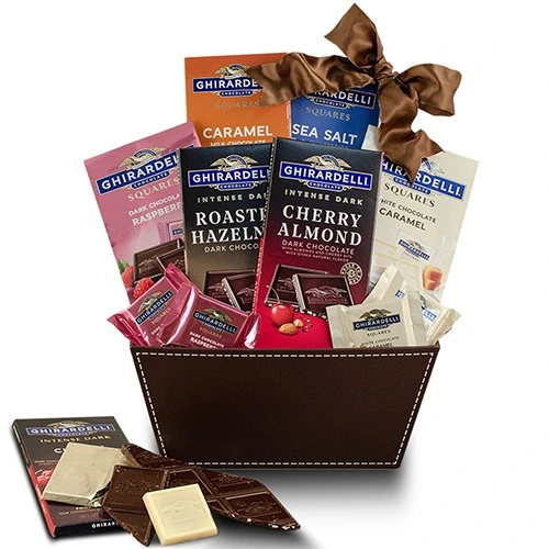 Heavenly Ghirardelli Chocolate Basket