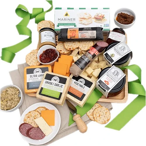 Yum Cheer of Cheese Gift Basket