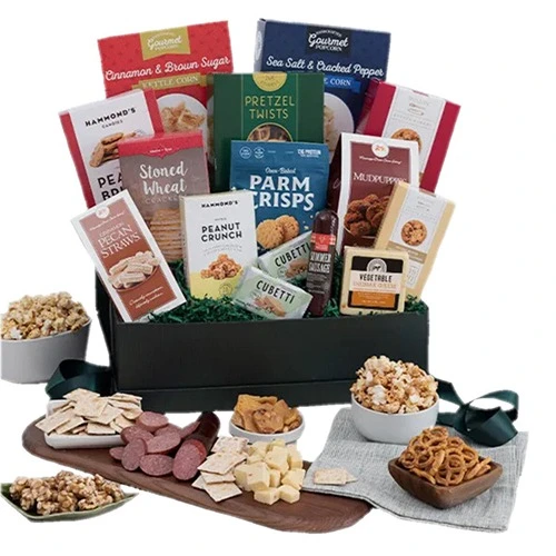 Delish Decked in Snacks Gift Basket
