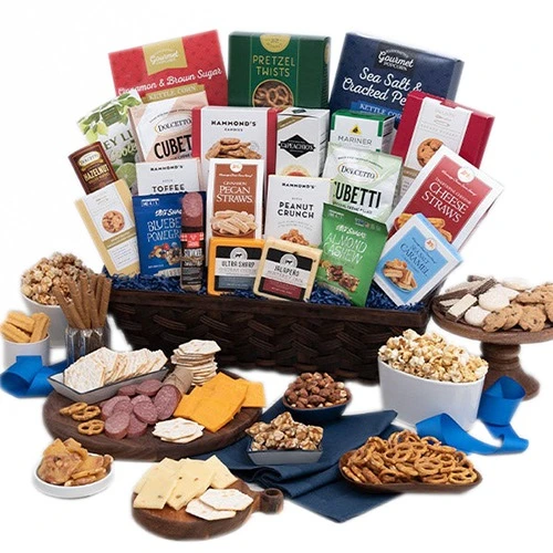 Amazing Gathered Around Gift Basket