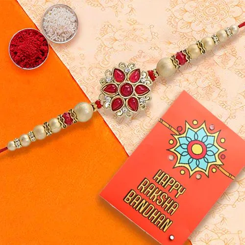 Radiant Pearl Rakhi & Ritual Kit