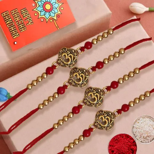 Blessings in Four  Om Rakhi Collection