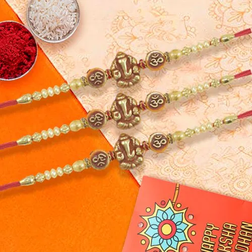 Blessings with Ganesh Rakhi Trio
