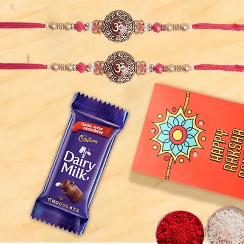 Spiritual Rakhi Duo & Cadbury Delight