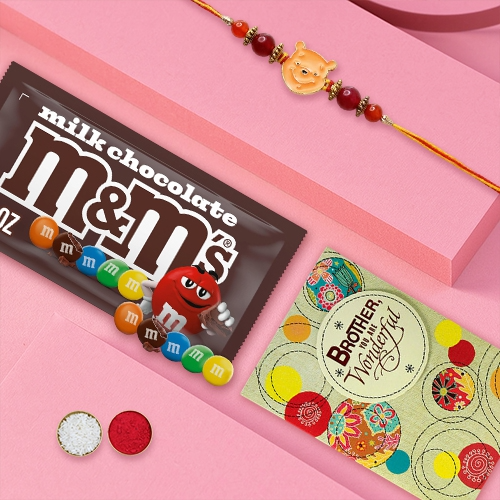 Winnie the Pooh Rakhi & M&Ms Cheer