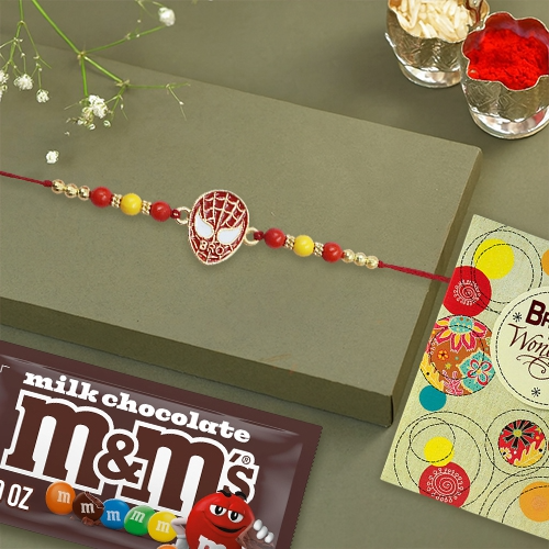 Spiderman Rakhi with M&M Magic