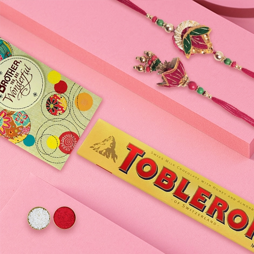 Chocolate Rakhi Duo Gift Set