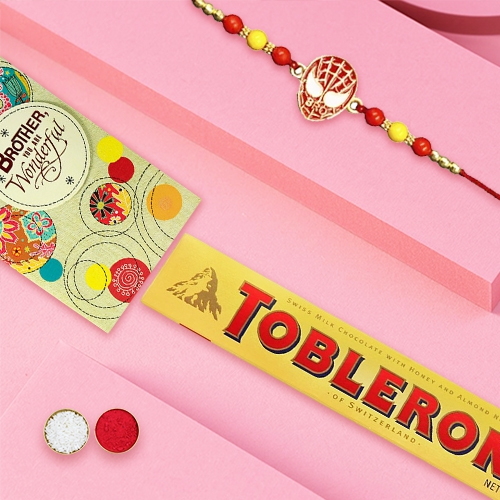 Spiderman Rakhi Sweet Treat Set