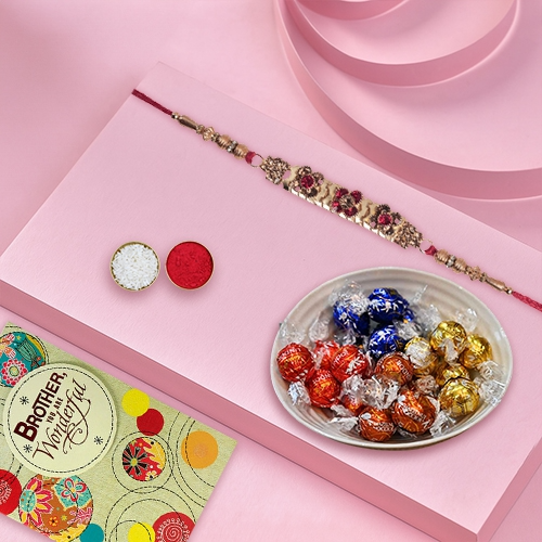 Assorted Chocolate & Rakhi Gift Set