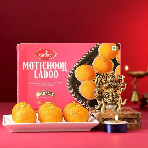 Divine Durga Idol n Laddoo Gift Set