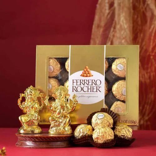 Elegant Lakshmi Ganesha N Rocher Gift