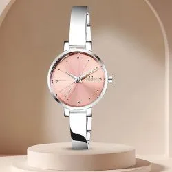 Sophisticated Silver Strap Womens Watch