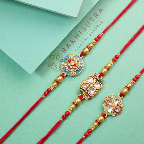 Timeless Kundan Rakhi Gift Collection