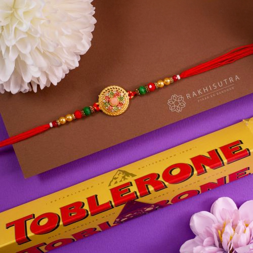 Kundan Rakhi & Toblerone Treats Pack